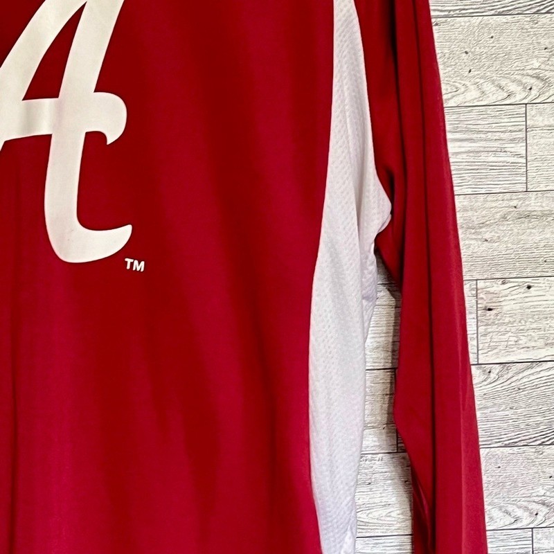 Alabama Crimson/White Pullover - Size Large (Unisex) Large "A" Logo Long Sleeve gallery
