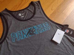 NWT, $35. MSRP, Nike Men’s Carolina Panthers Graphic Tank Top Activewear