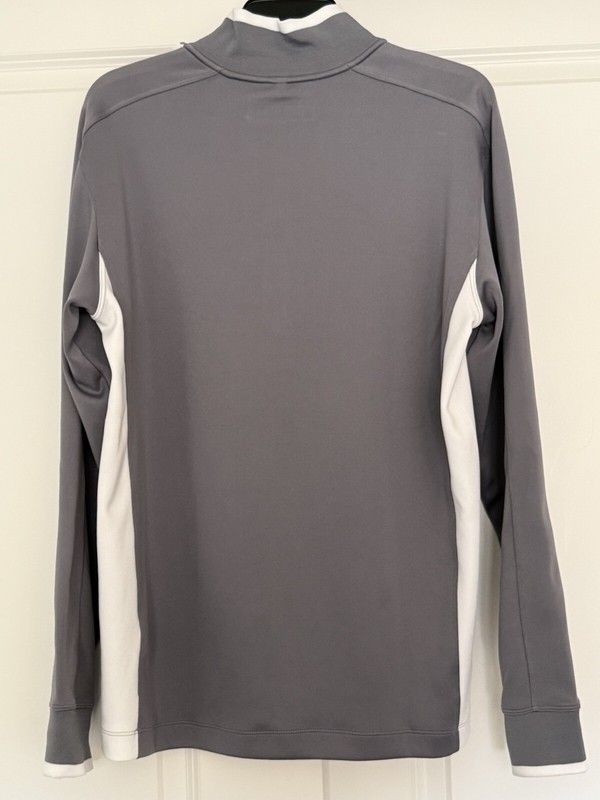 Nike Golf Tour Performance DriFit Medium 1/4 Zip Gray Pullover NEW gallery