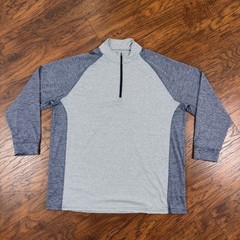 Onward Reserve Shirt Mens 2XL Gray Performance 1/4 Zip Pullover Breathable