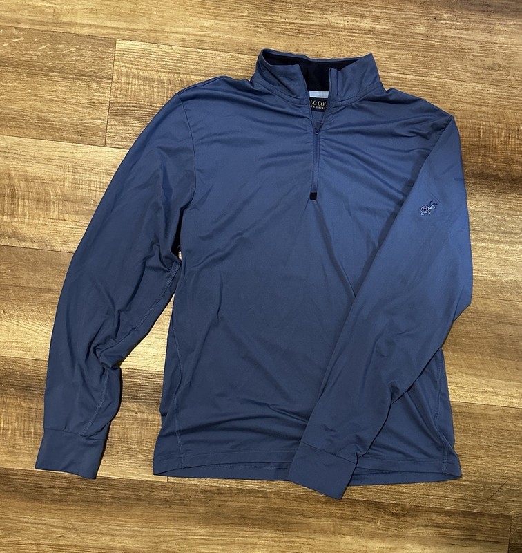 Loxahatchee Club Quarter Zip Polo Golf By Ralph Lauren Blue Turtle Logo gallery