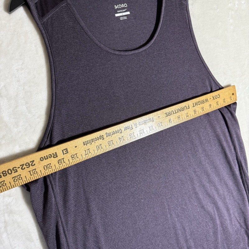 Skora Mens Running Sleeveless Shirt Qwick Dry Lightweight Breathable Purple XL gallery
