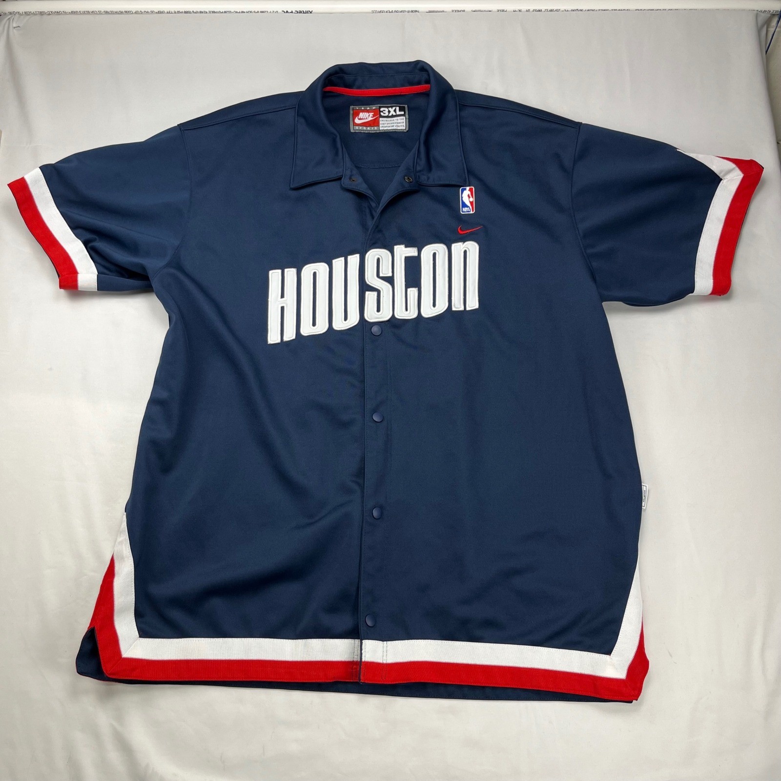 Vintage Nike Houston Rockets NBA Shooting Shirt Jersey Mens 3XL Navy Blue SP04 gallery