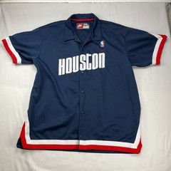 Vintage Nike Houston Rockets NBA Shooting Shirt Jersey Mens 3XL Navy Blue SP04