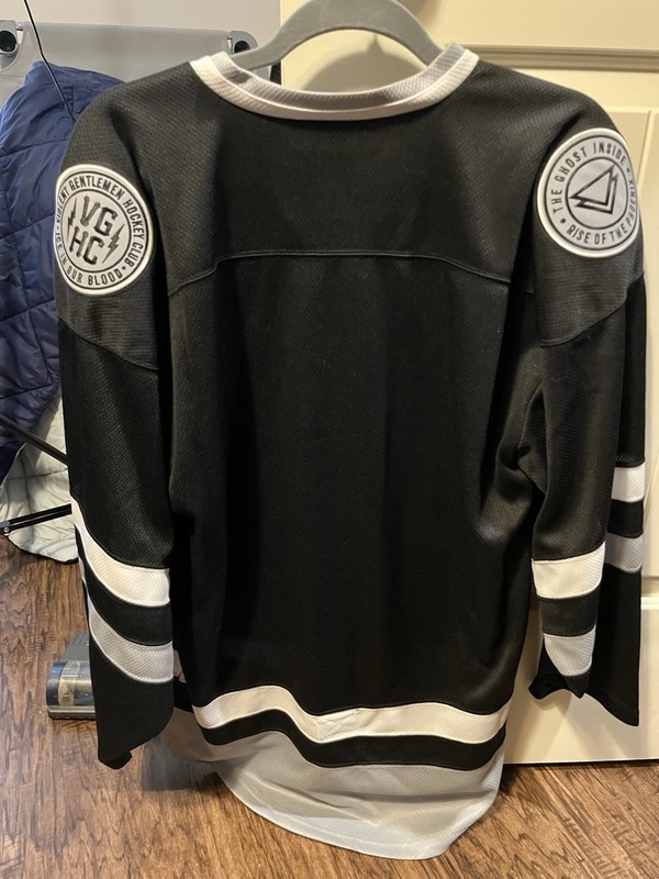 The Ghost Inside Phoenix Black Silver Hockey Jersey TGI X Violent Gentlemen S gallery