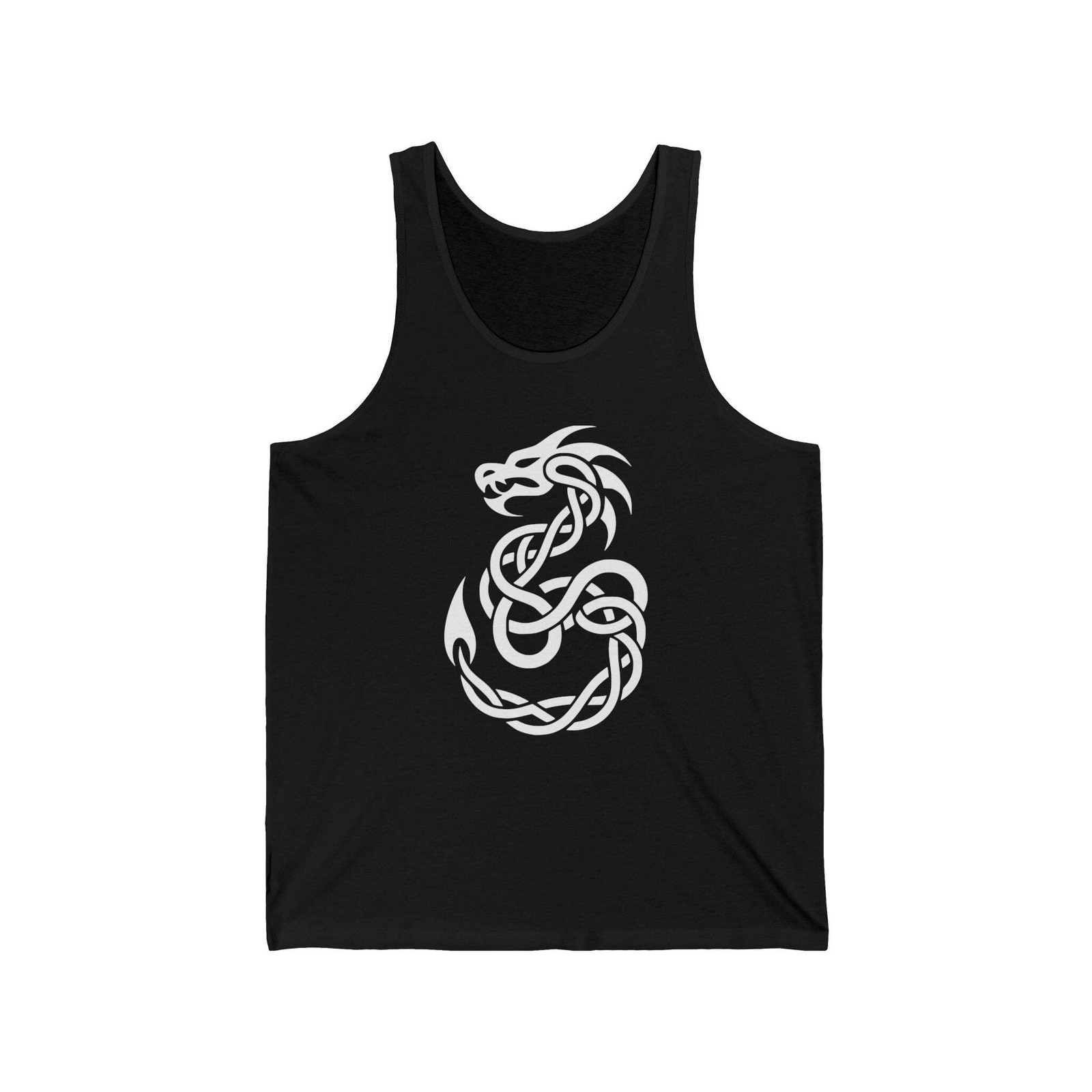 Knotwork Dragon Tank Top | Celtic Mythical Creature Symbol Unisex Shirt Dragon gallery