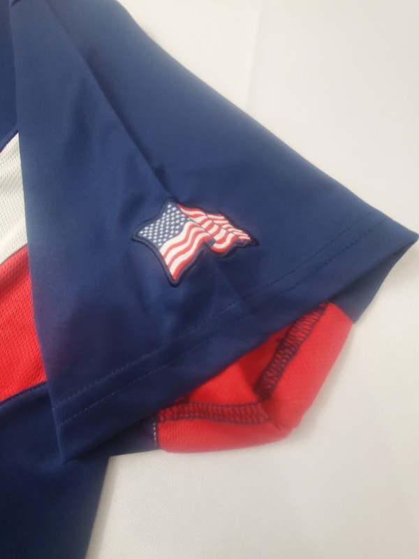 USA Jersey Shirt Men's Size XL Blue Red White Short Sleeve Rhinox Logo Adult Top gallery