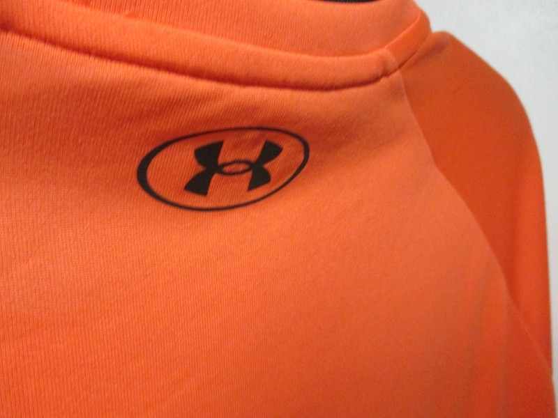 UNDER ARMOUR (LOOSE) "CLASSIC" MENS T SHIRT (XL) NWT ORANGE W/CAMO LOGO gallery