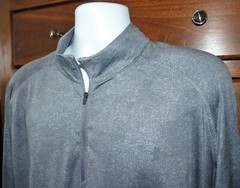 Men’s Under Armour Loose Fit 1/4 Zip Stretch L/S Pullover Gray Spotted Size 2XL