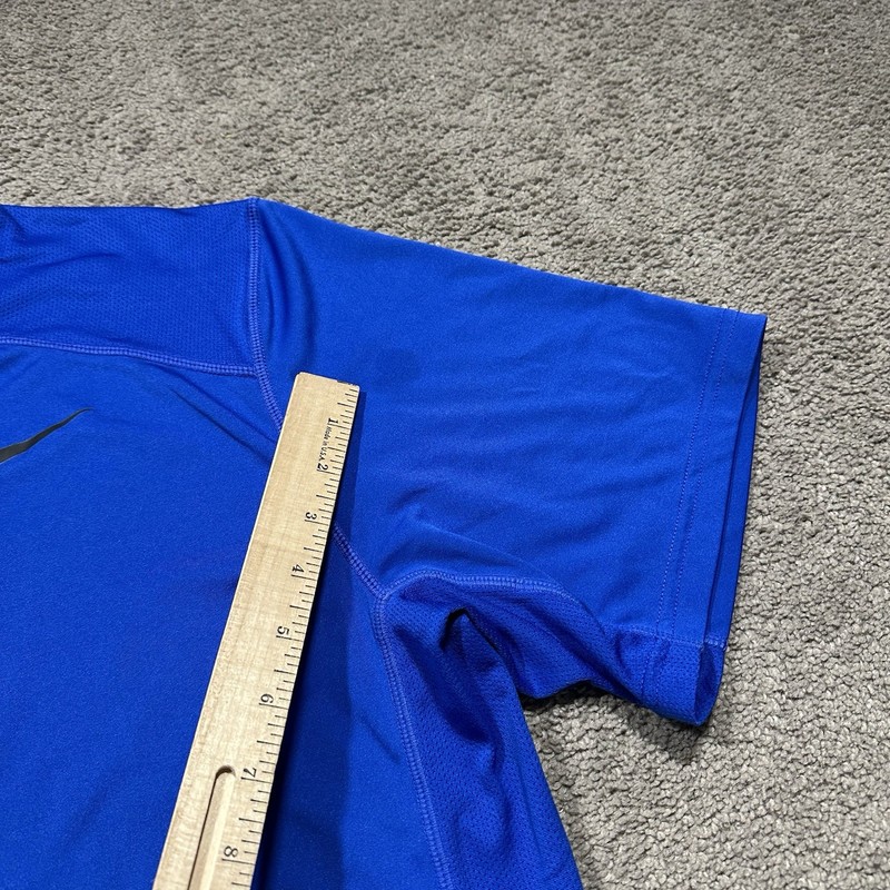 Nike Dri Fit Shirt Mens Extra Large Blue Short Sleeve Lightweight Running Gym gallery