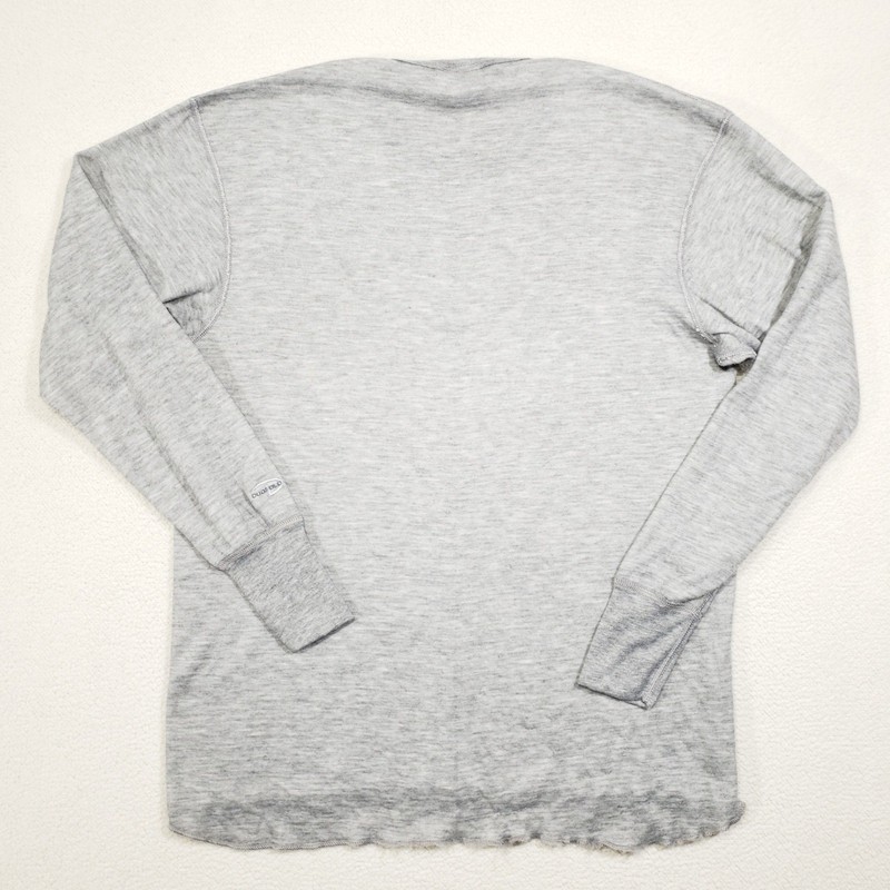 Duofold Thermal Shirt Men Large Gray Long Sleeve Crew Neck Base Layer USA Made gallery