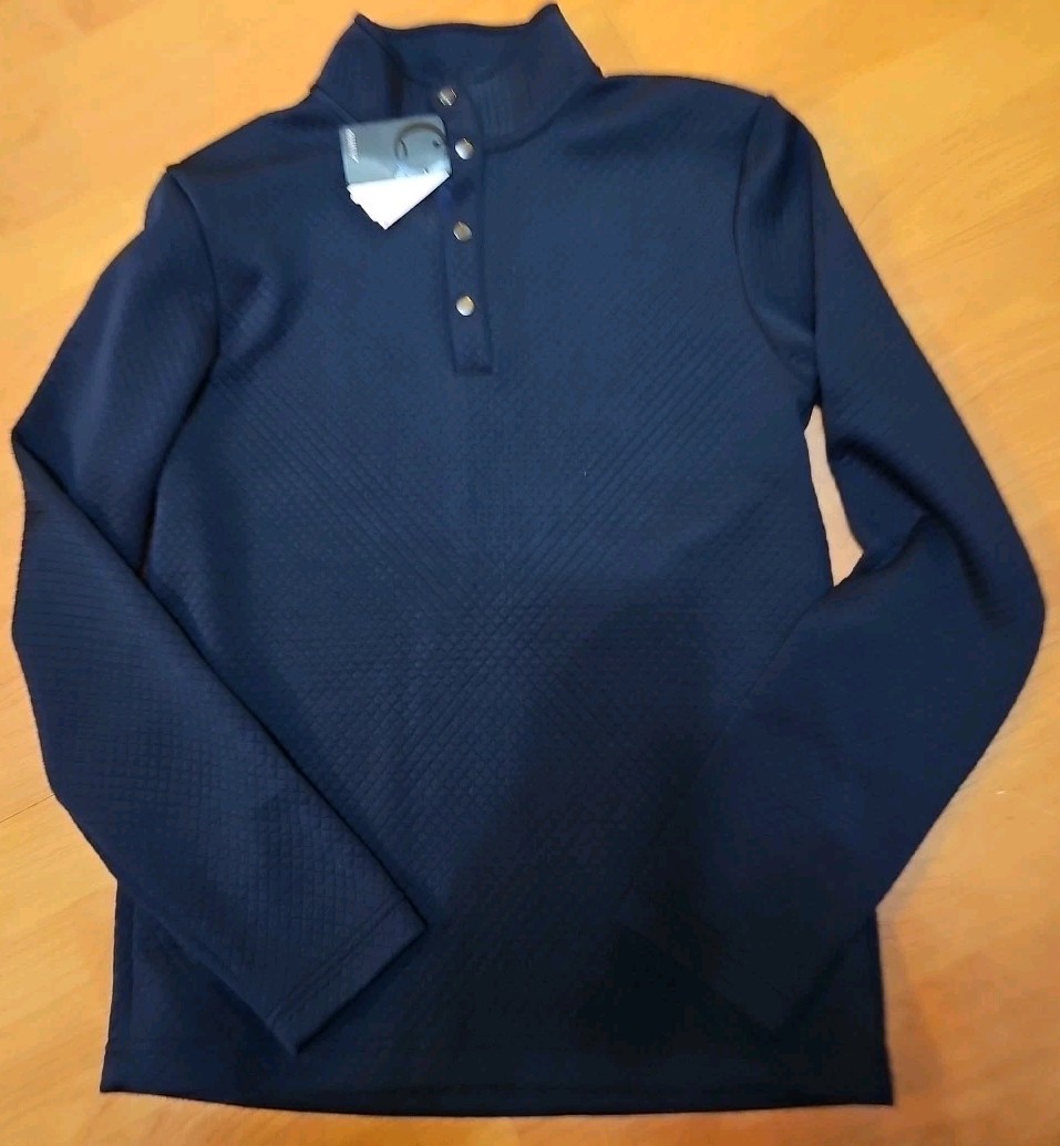 QUIETI Mens 1/4 Zip Quilted Pullover Activewear Small NWT gallery