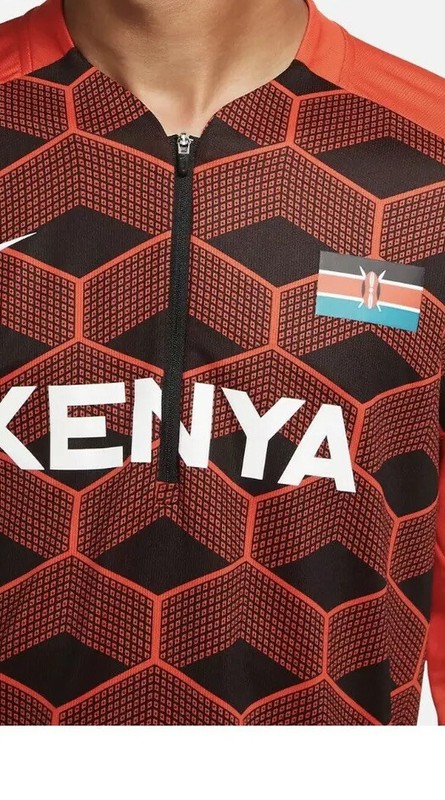 $90 NIKE TEAM KENYA ELEMENT HALF-ZIP RUNNING TOP CV0379-673 CHILE Reflective L gallery