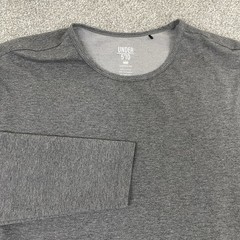 Under 5’10 Shirt Men M Gray Long Sleeve Activewear Performance Athletic Pullover