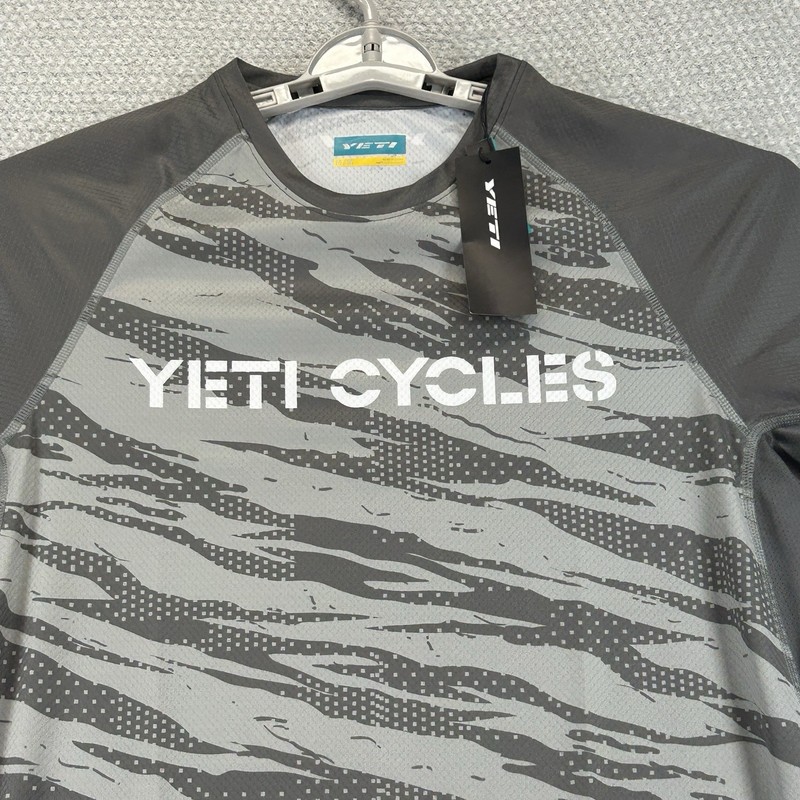 Yeti Cycles Shirt Jersey Men’s Medium Gray Camo Longhorn Lightweight Bike gallery