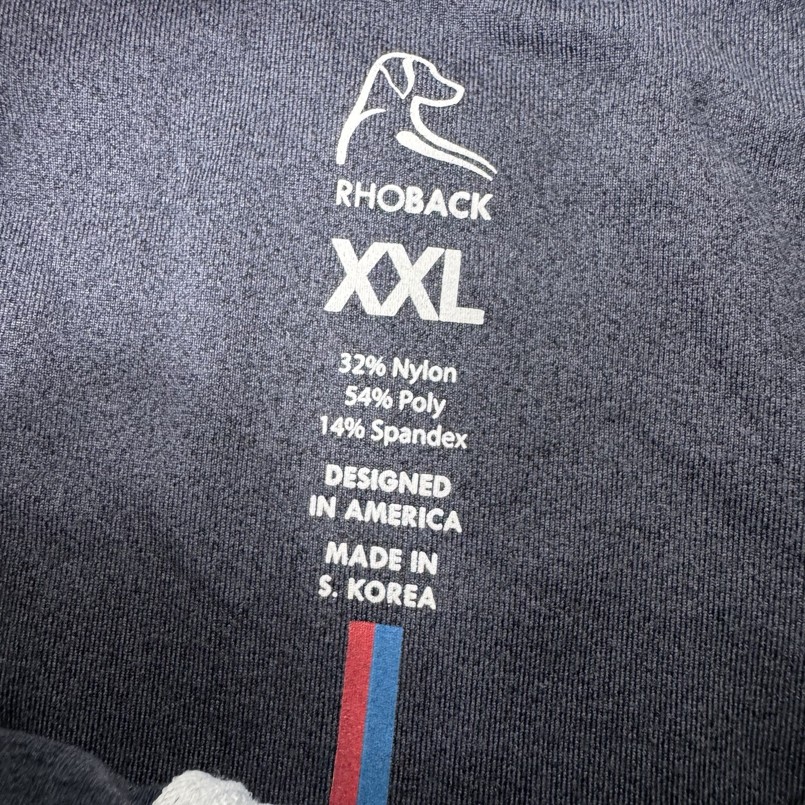 Rhoback Charcoal Gray Half Zip Men’s Performance Golf Pullover Size 2XL gallery