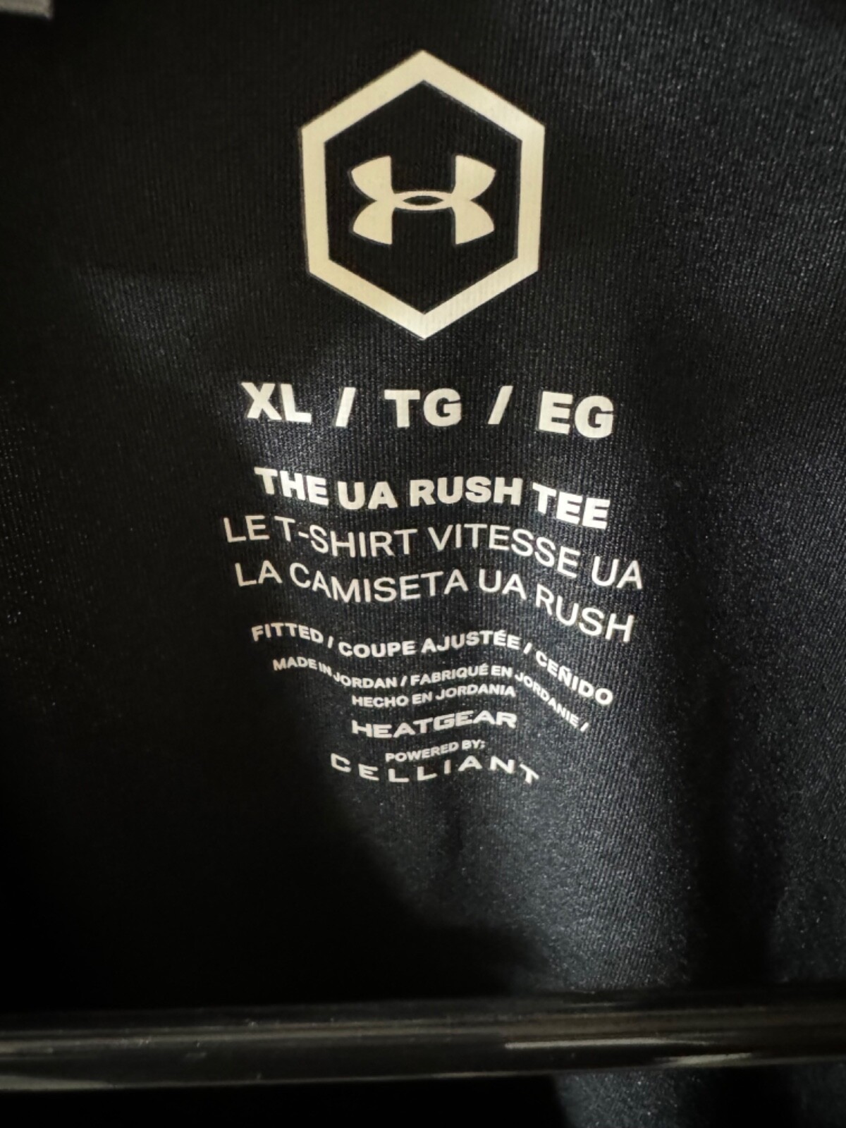 Under Armour Rush Basketball Shirt Curry Black Sz. X-Large gallery
