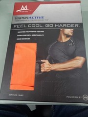 Mission VaporActive Performance Compression Shirt (Orange)–SIZE XL—L42