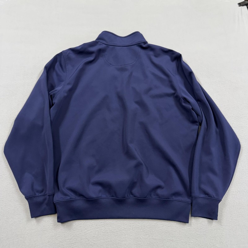 F&G Tech Pullover Mens Large Blue 1/4 Zip Long Sleeve Golf Performance Top gallery