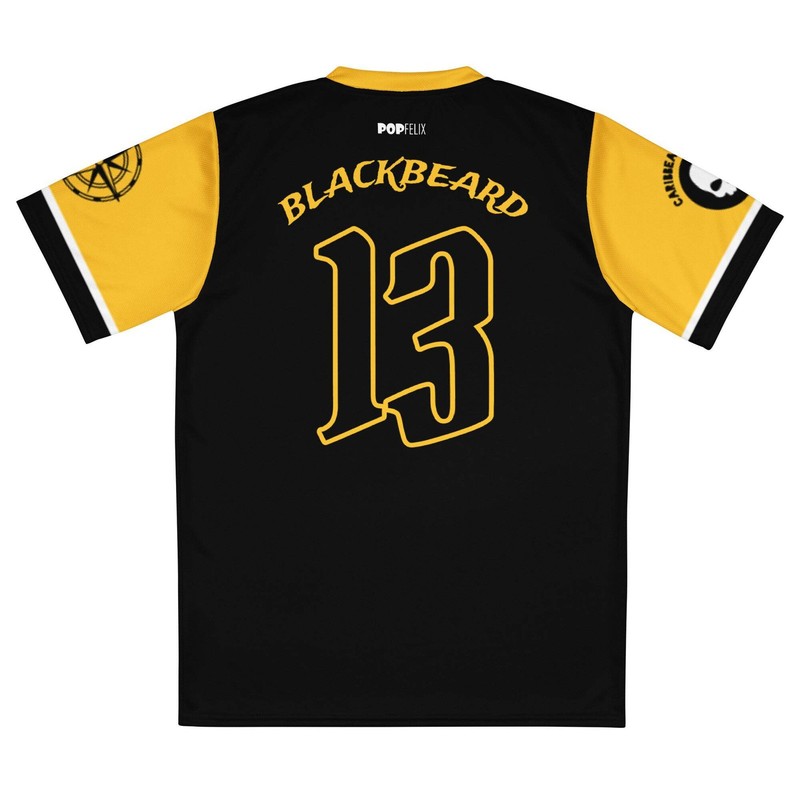 Captain Blackbeard Pirates Caribbean League Recycled Unisex PopFelix Historical gallery