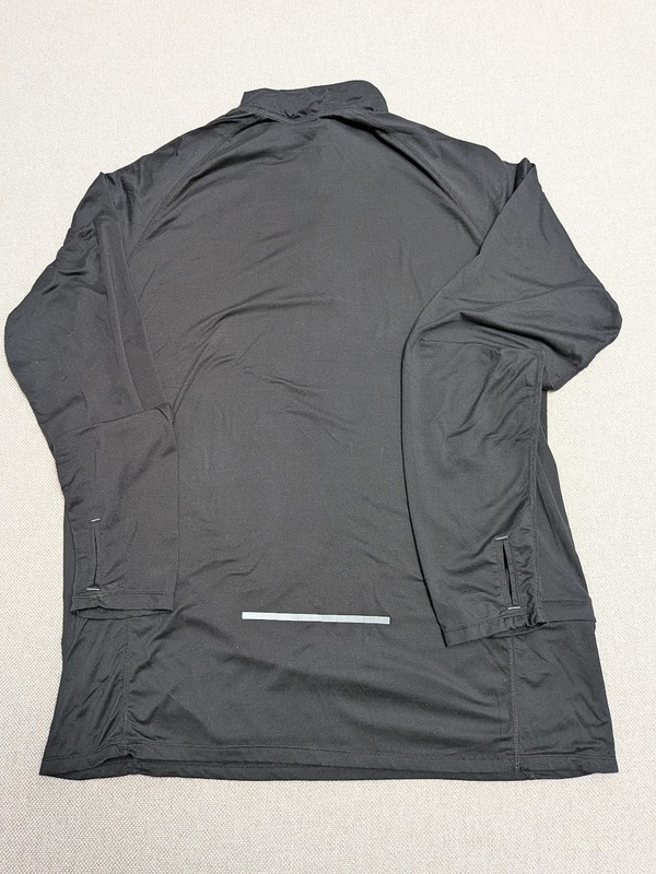 Tommy John Long Sleeve 1/4 Zip Pullover Shirt Mens L Black Logo Pocket Athletic gallery
