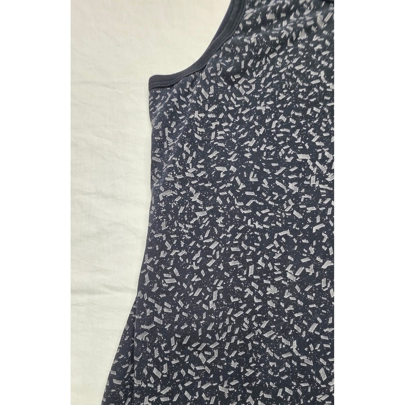 Nike Basketball Dri-FIT Tank Top Mens Medium Black Grey Confetti Print Neon Logo gallery