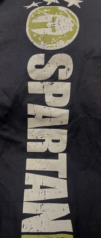 Spartan Mens Spartan Race Helmet Flag On Sleeve Shirt New S, M, L gallery