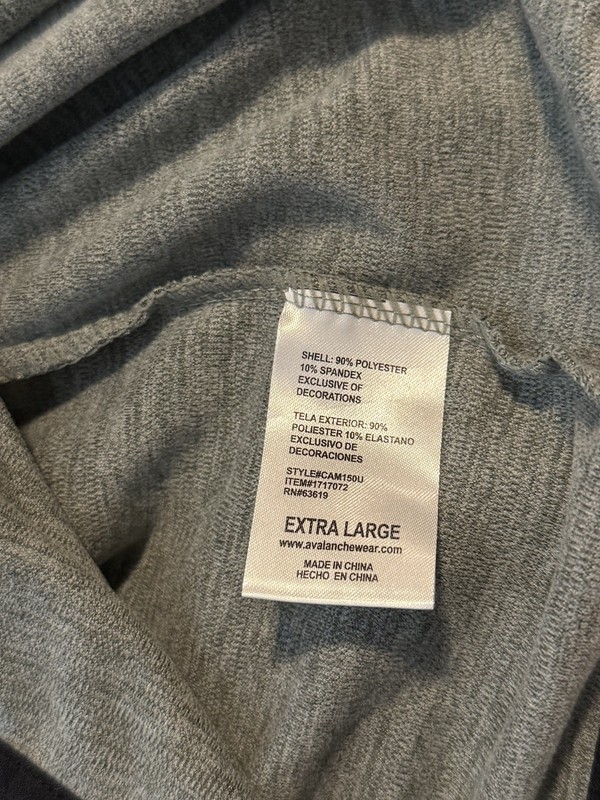Avalanche Men's Quarter Zip Top Pullover Size XL NWOT GREY / OLIVE gallery