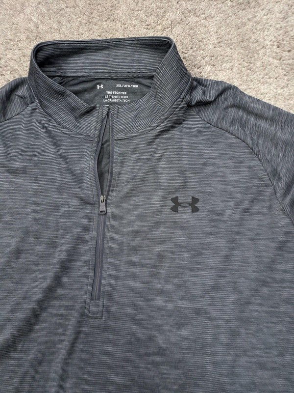 Under Armour CoolSwitch Pullover Mens 2XL Gray 1/4 Zip Running Shirt Top gallery