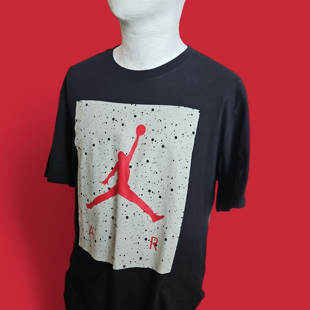 AIR JORDAN (L) Jumpman Air Classic Athletic Men's Black Large T-Shirt
