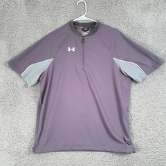Under Armour 1/4 Zip Windbreaker Men’s Small S Baseball Training Pullover Loose