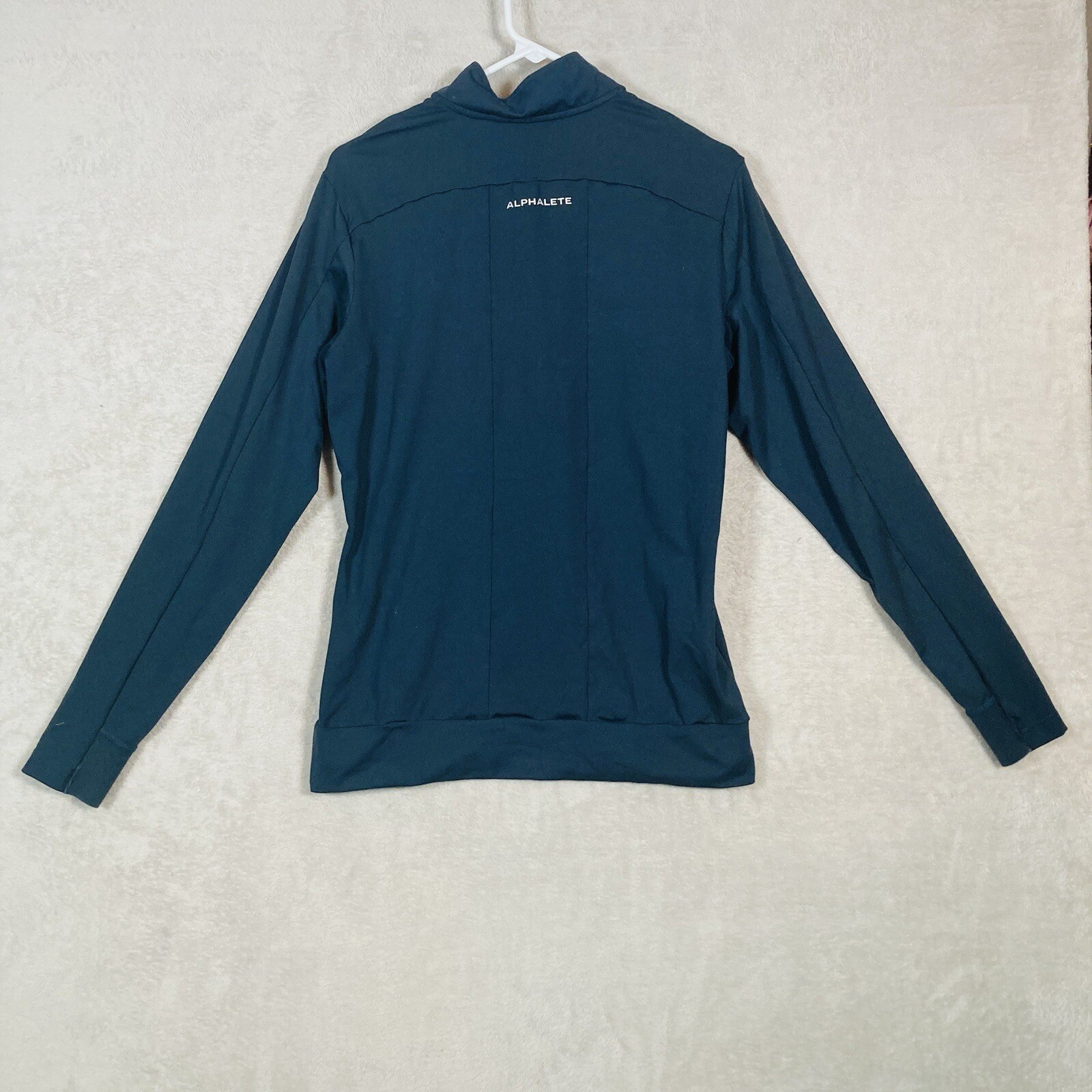Alphalete Quarter Zip Pullover Mens Medium Blue LDB MORE 1502 Athletic Gym Top gallery