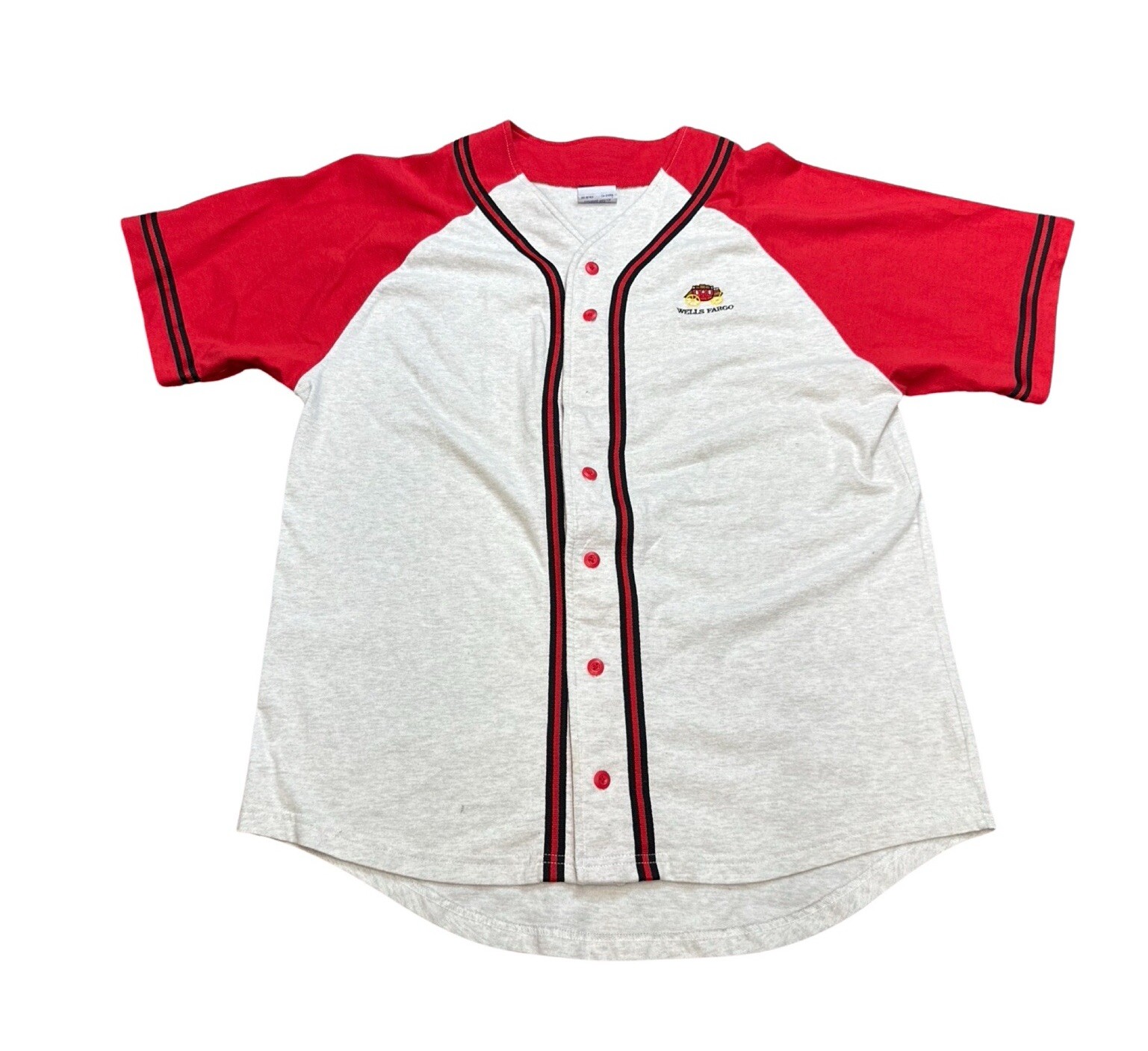 Vintage Wells Fargo Champion Men’s Baseball Jersey Size XL gallery