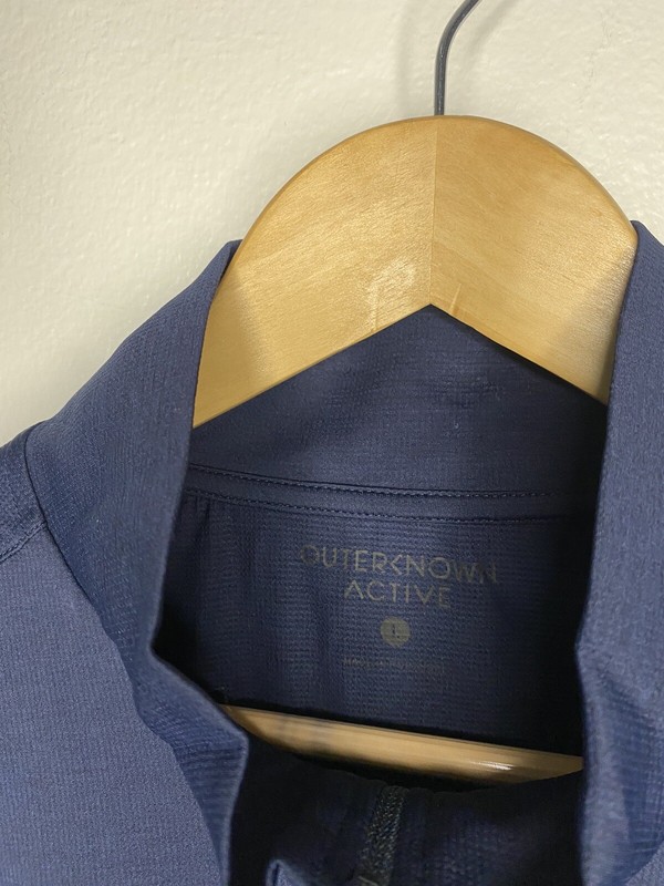 OUTERKNOWN Active Vitality Half Zip Moisture Wicking Pullover Golf Men Size Larg gallery