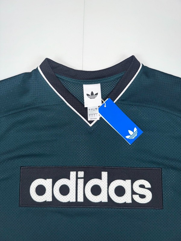 Adidas Originals Hockey Jersey Men's Large Aurora Ivy Mesh Loose Fit JV8467 gallery