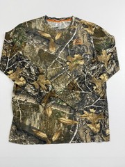 Realtree Edge Shirt Mens Medium Brown Camo Long Sleeve Scent-Factor Hunting
