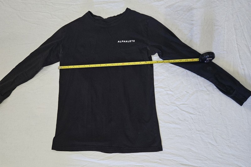 Alphalete Mens Black Performance Fit Long Sleeve Shirt S- See Description gallery
