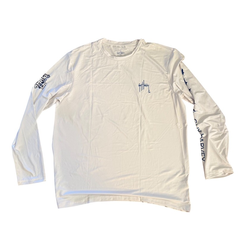 NWT Guy Harvey Montauk XL NY 2022 Offshore Performance L/S Shirt White S gallery