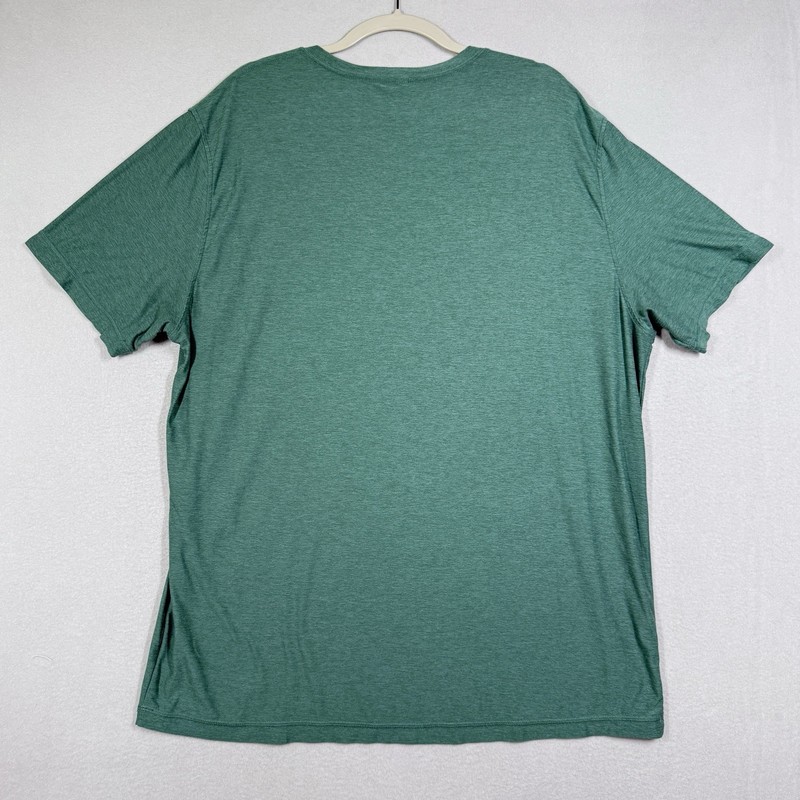 Vuori Strato Tech Tee Mens XXL 2XL Short Sleeve Soft Stretch Green Heather Shirt gallery