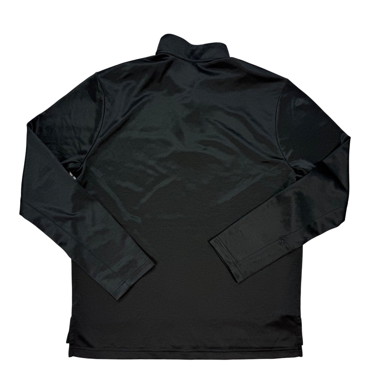 Reebok Quarter Zip Pullover Mens Large Black Excellent Athletic Training Top gallery