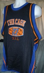 Starter Asphalt Legend NYC The Cage Basketball Jersey #27 New York Knicks Colors