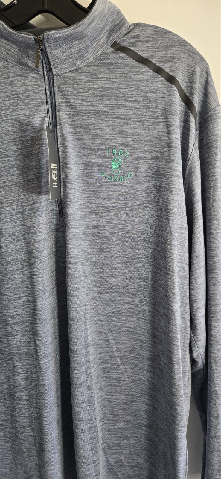 Paragon Men Performance quarter-zip pullover Long-sleeved Golf Shirt sz Lg M8 gallery
