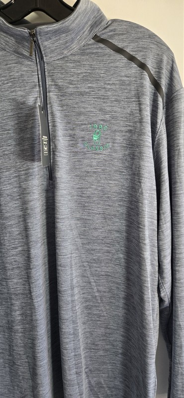 Paragon Men Performance quarter-zip pullover Long-sleeved Golf Shirt sz Lg M8 gallery