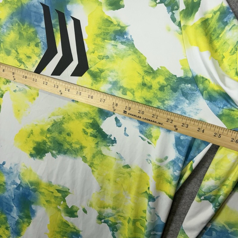 GILLZ Fishing Shirt Mens XL Blue Yellow Tie Dye Performance Lightweight Logo gallery