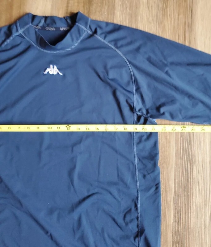 Kappa Shirt Mens Size M/L Blue Workout Performance Gym Stretch Training *READ* gallery