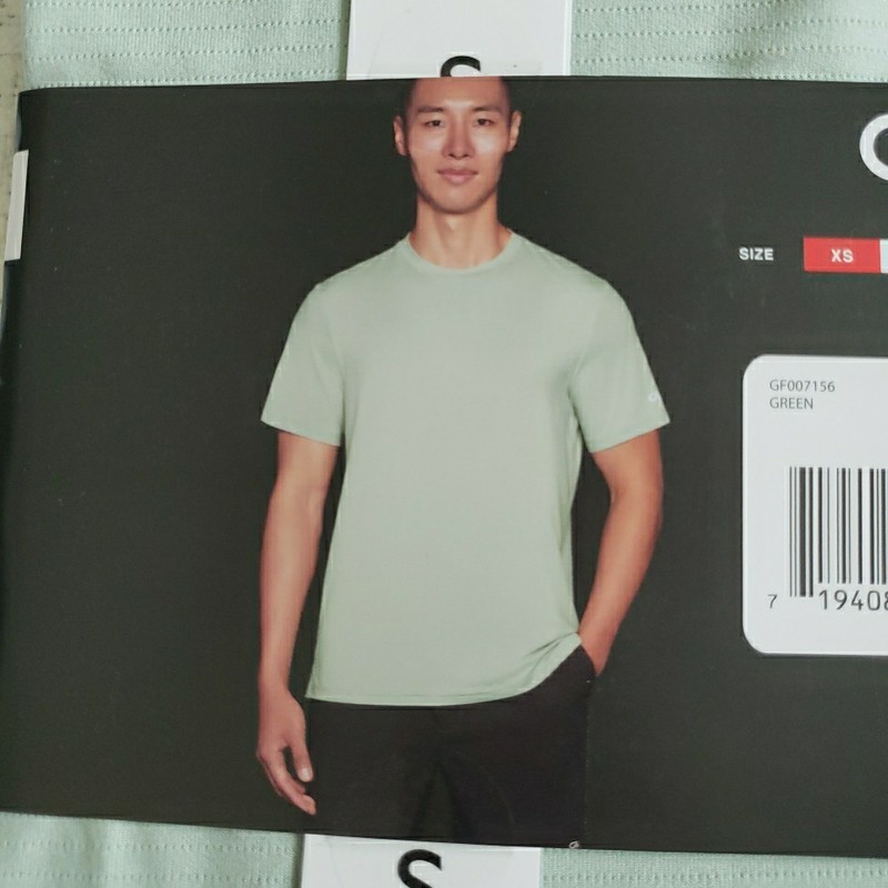 GapFit T Shirt Mens Size Small S Green Short Sleeve Running Performance Gap NEW gallery