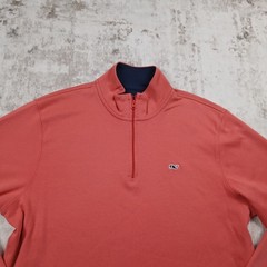 Vineyaed Vines 1/4 Zip Pullover Mens Medium Peach Pink
