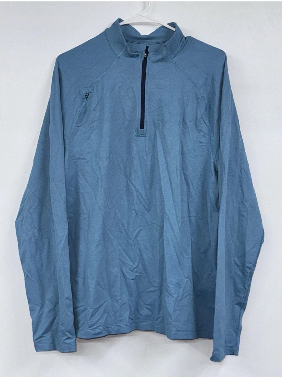 Rhone Shirt Mens large blue Session Quarter Zip Pullover Golf Performance gallery