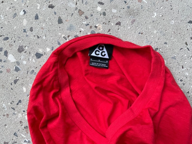 Nike Nikelab ACG Tech Long Sleeve size M Red 810126696 2015 gallery