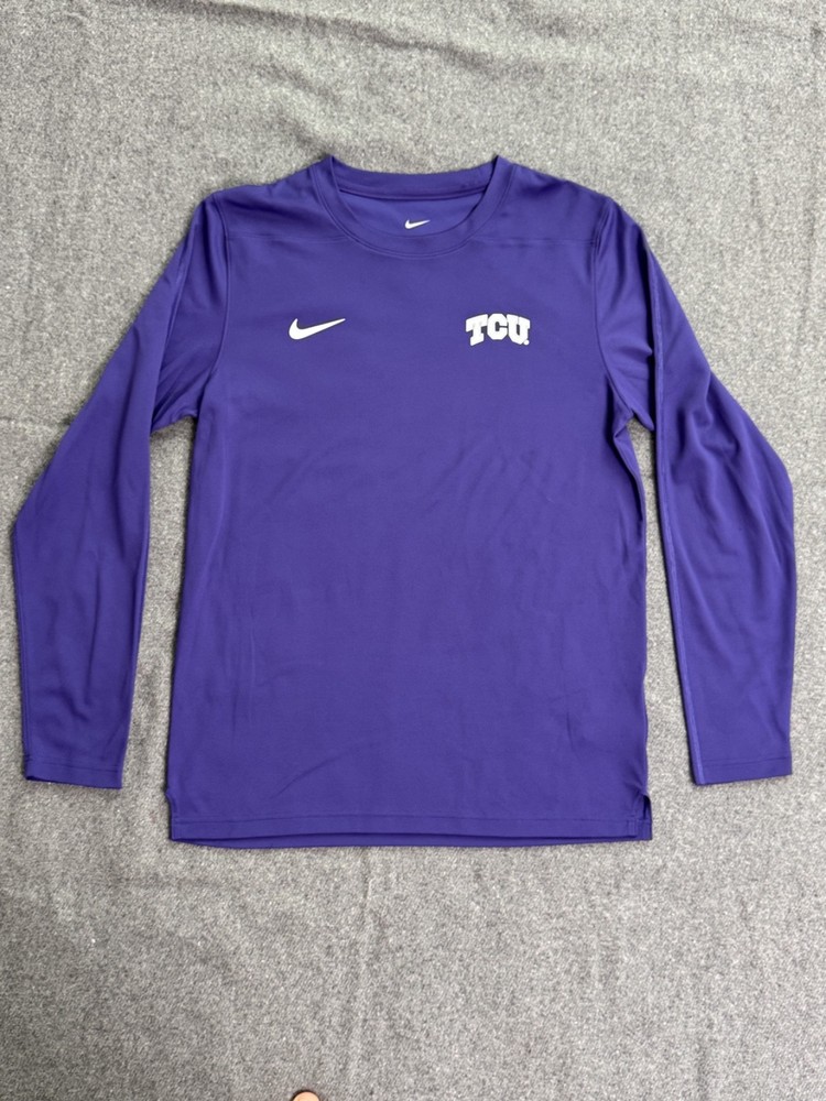 Nike TCU Long Sleeve Dri-Fit Shirt Men's Medium Barely Worn